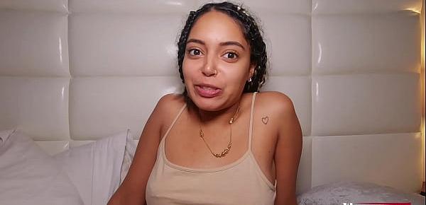  big booty latina girl get fuck by a big dick creampie